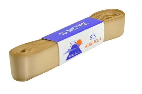 Kurdele Saten 2 Cm 10 Metre Altın - 1