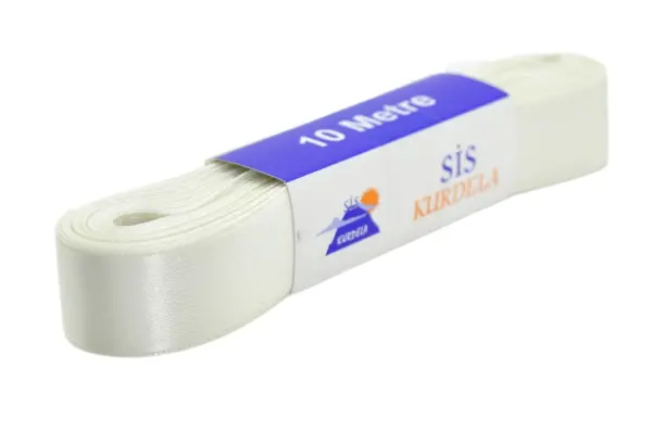 Kurdele Saten 2 Cm 10 Metre Krem - 1