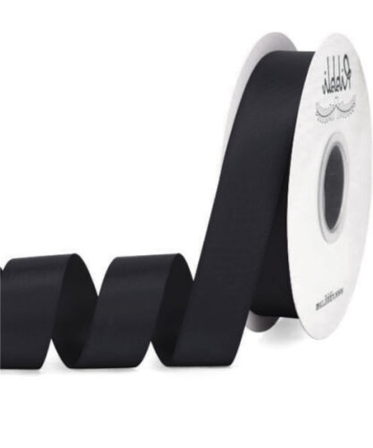 Kurdele Saten 2.5 Cm 10 Metre Siyah - 