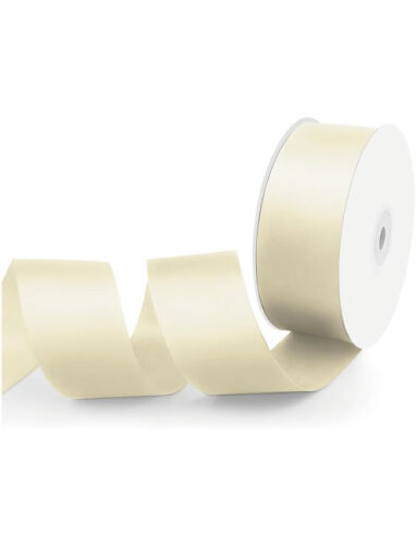 Kurdele Saten 2.5 Cm 25 Metre Krem - 