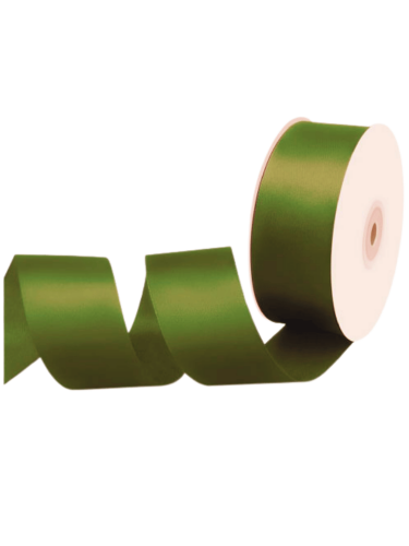 Kurdele Saten 2 Cm 10 Metre Haki Yeşil - 