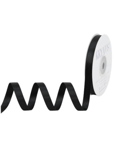 Kurdele Saten 1 Cm 10 Metre Siyah - 