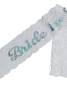 Kuşak Dantelli Bride To Be Beyaz - Gümüş - 1
