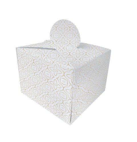 Kutu Lokumluk Beyaz Desenli 25 Parça - 