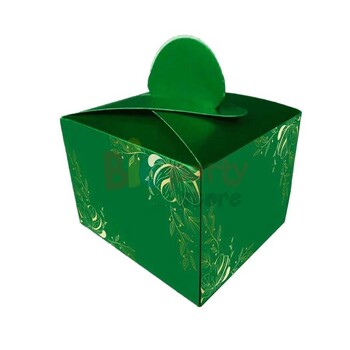 Kutu Lokumluk Yeşil Baskılı 25li - 1