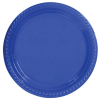 Plastik Tabak Lacivert 22 Cm / 25 Parça - 1