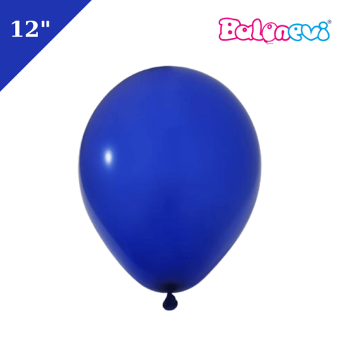 Lateks Pastel Balon 100 Parça Lacivert 12 İnç Balonevi - 