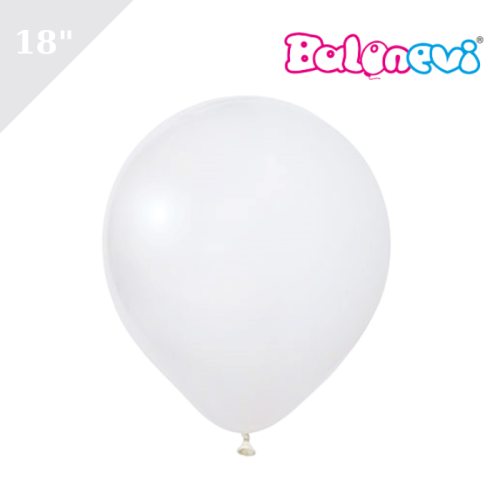 Lateks Balon Beyaz 18 inç - 