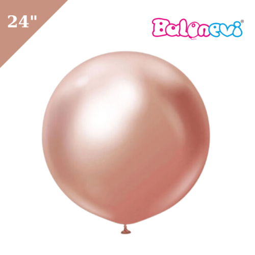 Lateks Krom Balon 24 inç Rose Gold - 