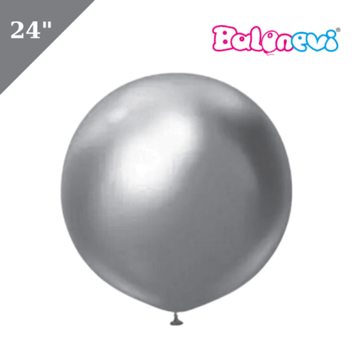 Lateks Krom Balon Uzay Gri 24 inç - 1