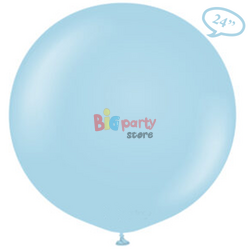 Lateks Balon Makaron Mavi 24 inç - 2