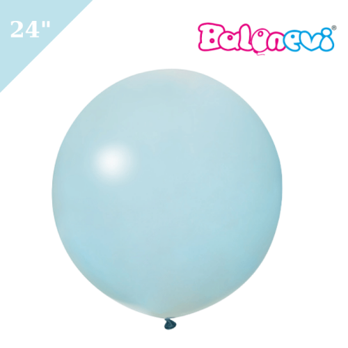 Lateks Balon Makaron Mavi 24 inç - 