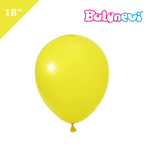 Lateks Balon Sarı 18 inç - 1