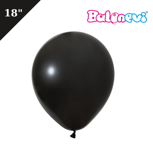 Lateks Balon Siyah 18 inç - 