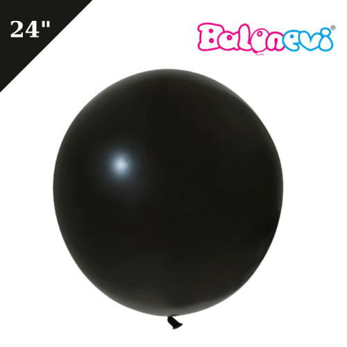 Lateks Balon Siyah 24 inç - 
