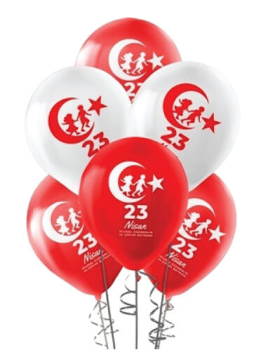 Lateks Baskılı Balon 23 Nisan 100 Parça - 