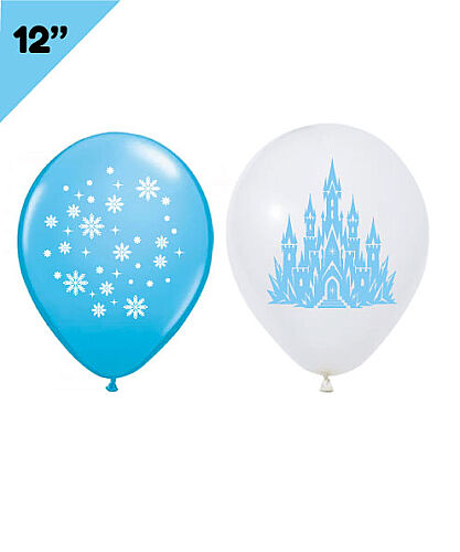 Lateks Baskılı Balon 50 Parça 12 İnç Kar Prensesi - 