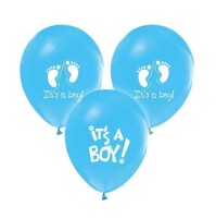 Lateks Çepeçevre Baskılı Balon Its A Boy 6 Parça - 1