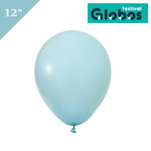 Lateks Makaron Balon 100 Parça Mavi 12 İnç Globos - 1