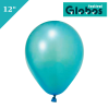 Lateks Metalik Balon 100 Parça Turkuaz 12 İnç Globos - 1