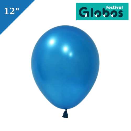 Lateks Metalik Balon 100 Parça Lacivert 12 İnç Globos - 
