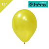 Lateks Metalik Balon 100 Parça Sarı 12 İnç Globos - 1