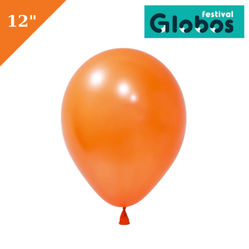 Lateks Metalik Balon 100 Parça Turuncu 12 İnç Globos - 