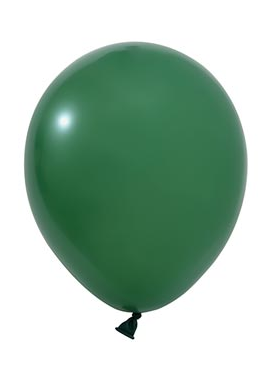Lateks Globos Pastel Balon 100 Parça Koyu Yeşil - 1