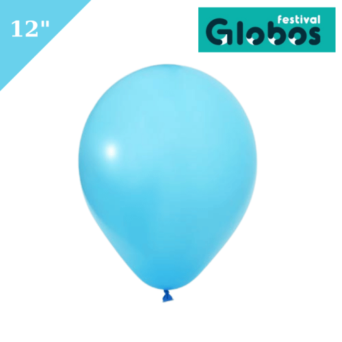 Lateks Pastel Balon 100 Parça Mavi 12 İnç Globos - 
