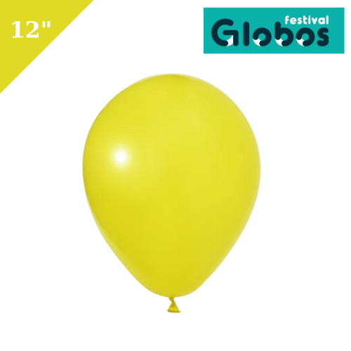 Lateks Pastel Balon 100 Parça Sarı 12 İnç Globos - 1
