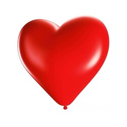 Lateks Kalp Şekilli Lateks (5 inç) Balon Kırmızı 100lü - 2