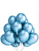Lateks Krom Parlak Balon 12 İnç 8 Parça Mavi - 1