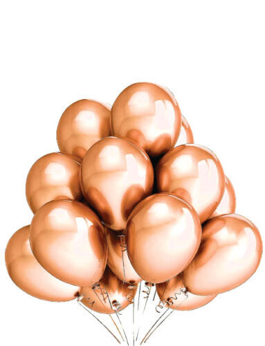 Lateks Krom Parlak Balon 12 İnç 8 Parça Bakır - 1