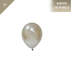 Lateks Krom Parlak Balon 5 İnç 10 Parça Beyaz Altın - 1