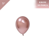 Lateks Krom Parlak Balon 5 İnç 10 Parça Rose Gold - 1