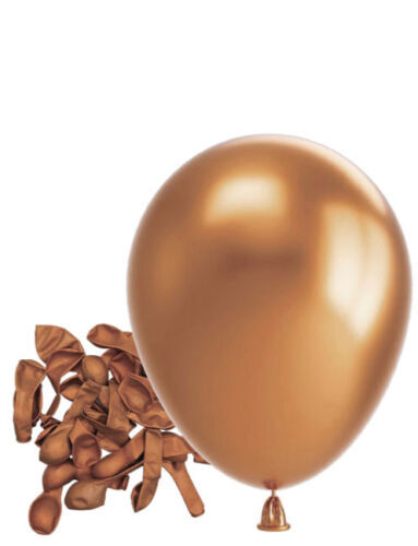 Lateks Krom Parlak Balon 5 İnç 10 Parça Bakır - 1