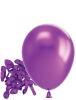 Lateks Krom Parlak Balon 5 İnç 10 Parça Mor - 1