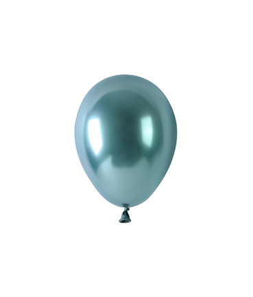 Lateks Krom Parlak Balon 5 İnç 10 Parça Mavi - 1