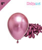 Lateks Krom Parlak Balon 5 İnç 100 Parça Fuşya - 1