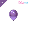 Lateks Krom Parlak Balon 5 İnç Mor Renk 100 Parça - 1