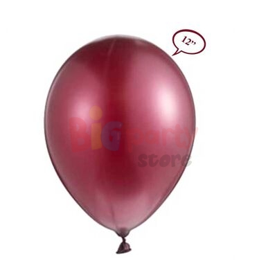 Lateks Metalik Balon Bordo 50li - 1