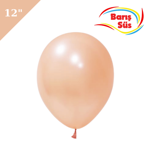 Lateks Metalik Balon 50 Parça Rose Gold 12 İnç Barış Süs - 