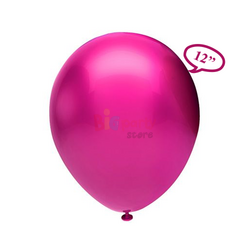 Lateks Metalik Balon Fuşya 50li - 1