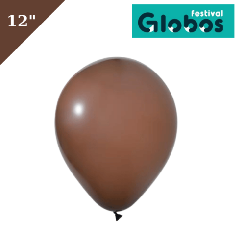 Lateks Pastel Balon 100 Parça Çikolata Kahve 12 İnç Globos - 
