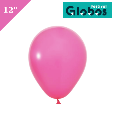 Lateks Pastel Balon 100 Parça Koyu Pembe 12 İnç Globos - 