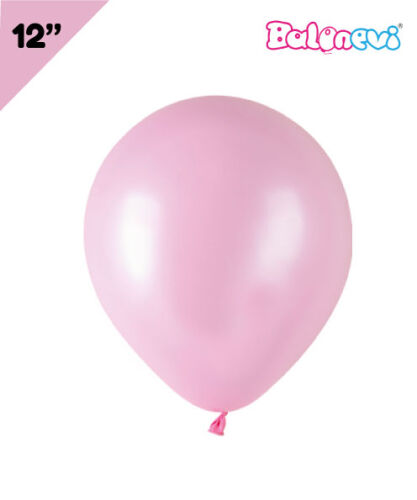 Lateks Pastel Balon 100 Parça Sakayık Pembe 12 İnç Balonevi - 