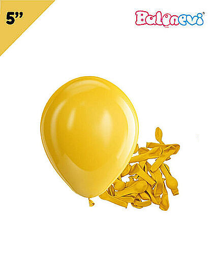 Lateks Pastel Balon 5 inç 100 Parça Ay Çiçeği - 