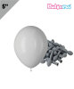 Lateks Pastel Balon 5 inç 100 Parça Gri - 1