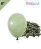 Lateks Pastel Balon 5 inç 100 Parça Küf Yeşili - 1