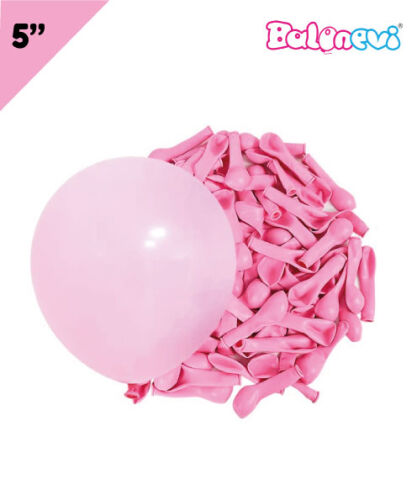 Lateks Pastel Balon 5 inç 100 Parça Pembe - 